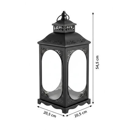 Dekoratív lámpás ROSEHILL 54,5 cm fekete