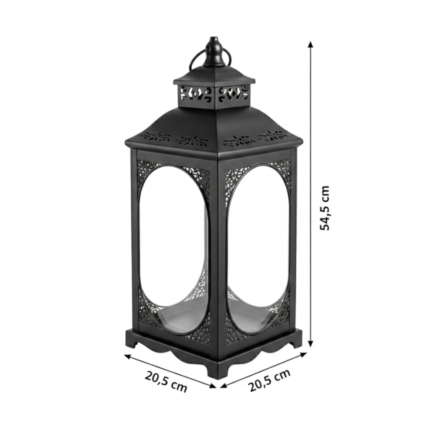 Dekoratív lámpás ROSEHILL 54,5 cm fekete