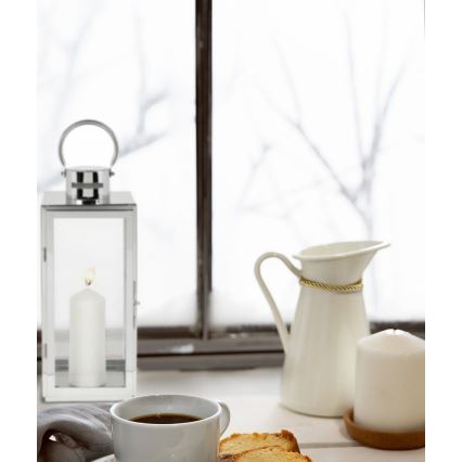 Dekoratív lámpás TOWER 29 cm fényes króm