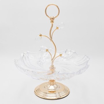 Dekoratív tálca 33x38,5 cm arany