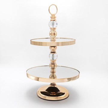 Dekoratív tálca 50x30 cm arany