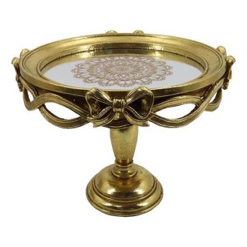 Dekoratív tálca átm. 25,5 cm arany