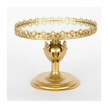 Dekoratív tálca átm. 25,5 cm arany