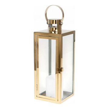 Dekoratív TOWER lámpás, 63 cm, aranyszínű