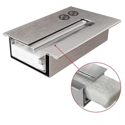 Kratki - Beépíthető BIO kandalló 40x60 cm 2kW fekete