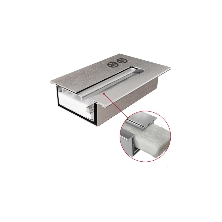 Kratki - Beépíthető BIO kandalló 40x60 cm 2kW fekete