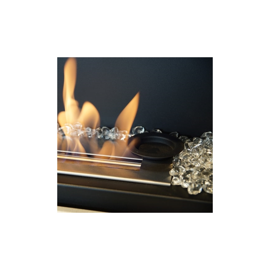 Kratki - Beépíthető BIO kandalló 40x120 cm 3x1,1kW fekete