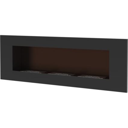 Kratki - Beépíthető BIO kandalló 40x120 cm 3x1,1kW fekete