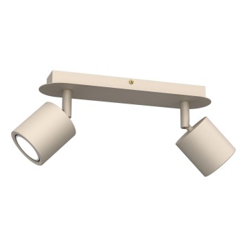 DEMIA bézs spotlámpa 2xGU10/8W/230V
