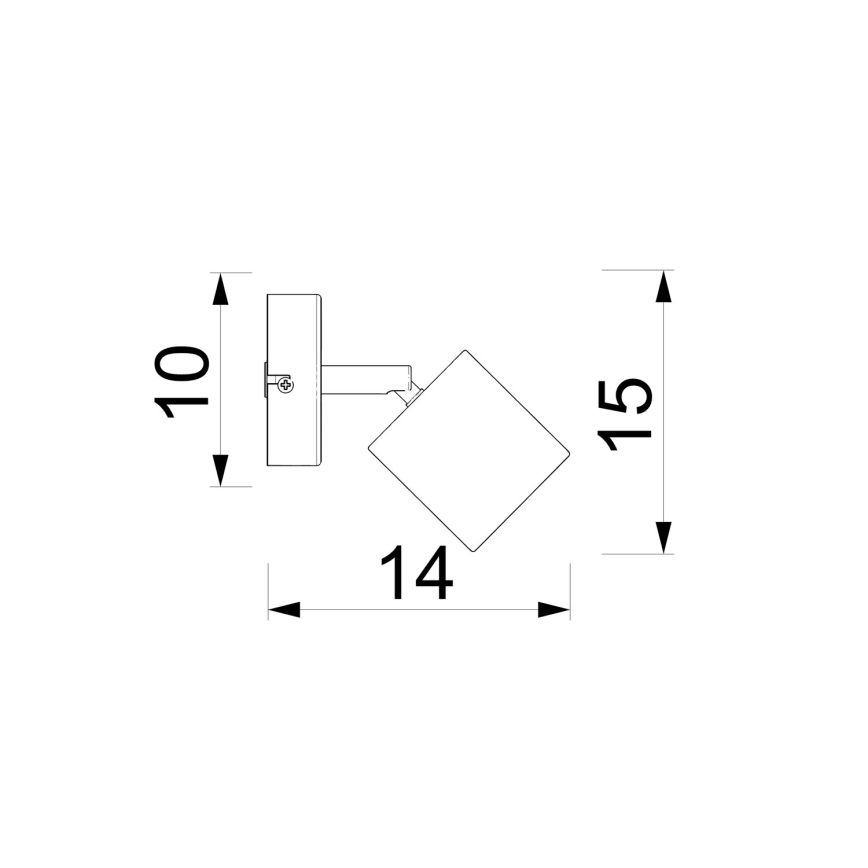 DEMIA fali spotlámpa 1xGU10/8W/230V bézs