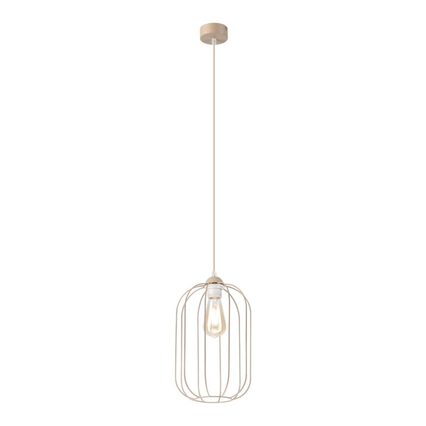 DESTELLO kábeles függőlámpa, 1xE27/15W/230V, átmérő 21 cm, bézs