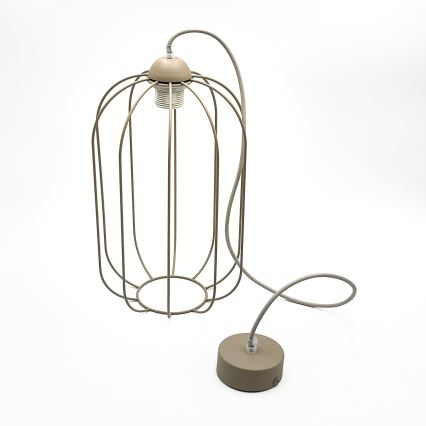 DESTELLO kábeles függőlámpa, 1xE27/15W/230V, átmérő 21 cm, bézs