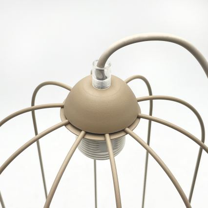 DESTELLO kábeles függőlámpa, 1xE27/15W/230V, átmérő 21 cm, bézs