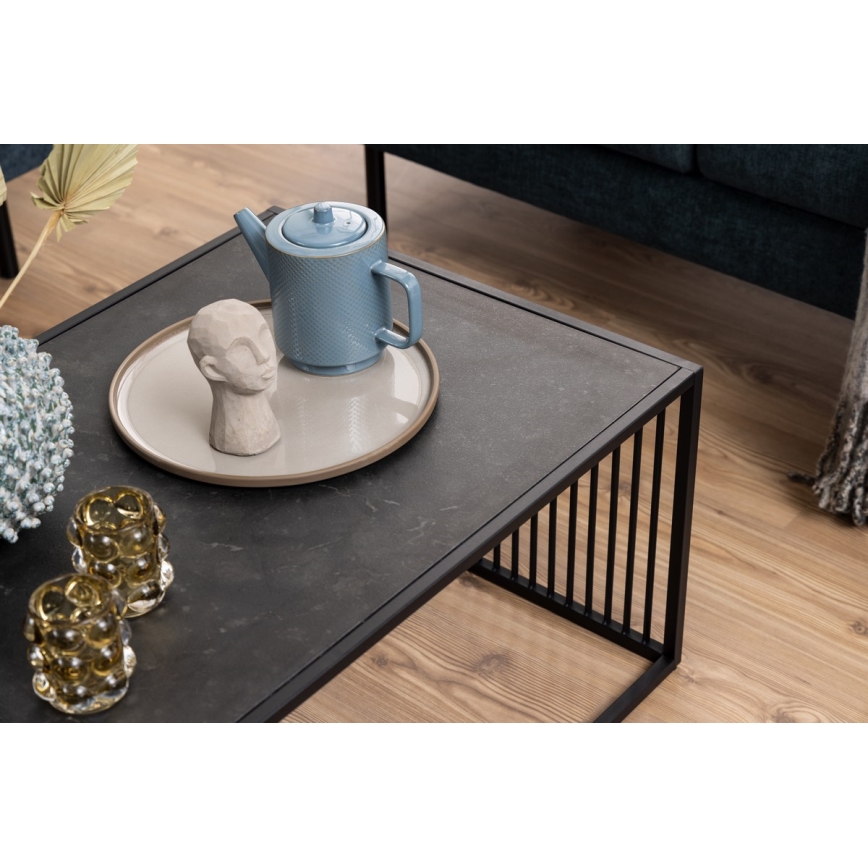 DEVIN fekete dohányzóasztal