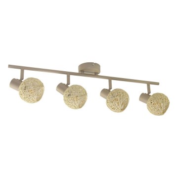 DEX spotlámpa 4xE14/10W/230V bézs/krém