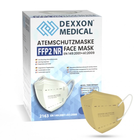 DEXXON MEDICAL Maszk FFP2 NR bézs 1db