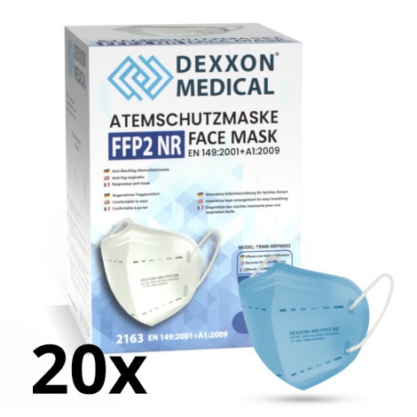 DEXXON MEDICAL Maszk FFP2 NR Óceánkék 20db