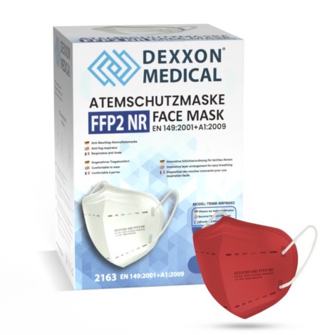 DEXXON MEDICAL Maszk FFP2 NR Piros 1 db