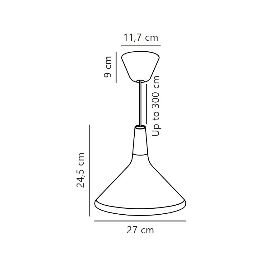 DFTP by Nordlux - Csillár zsinóron NORI 1xE27/40W/230V