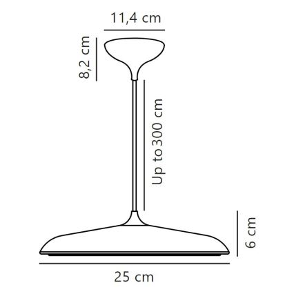 DFTP by Nordlux - LED Dimmelhető csillár zsinóron ARTIST LED/14W/230V átm. 25 cm bézs