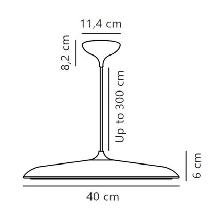 DFTP by Nordlux - LED Dimmelhető csillár zsinóron ARTIST LED/24W/230V átm. 40 cm réz