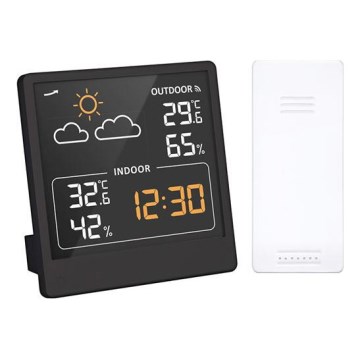 Digitális hőmérő 5V/2xAAA + 2xAAA fekete