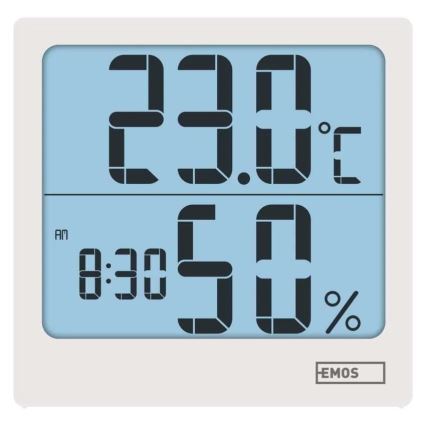 Digitális hőmérő és higrométer 1xAA fehér