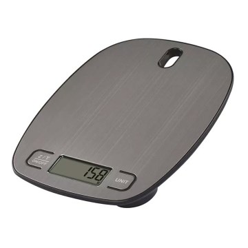 Digitális konyhai mérleg 2xAAA ezüst