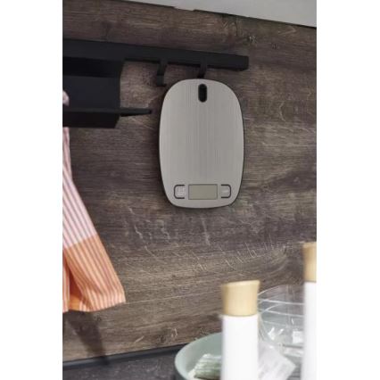 Digitális konyhai mérleg 2xAAA ezüst