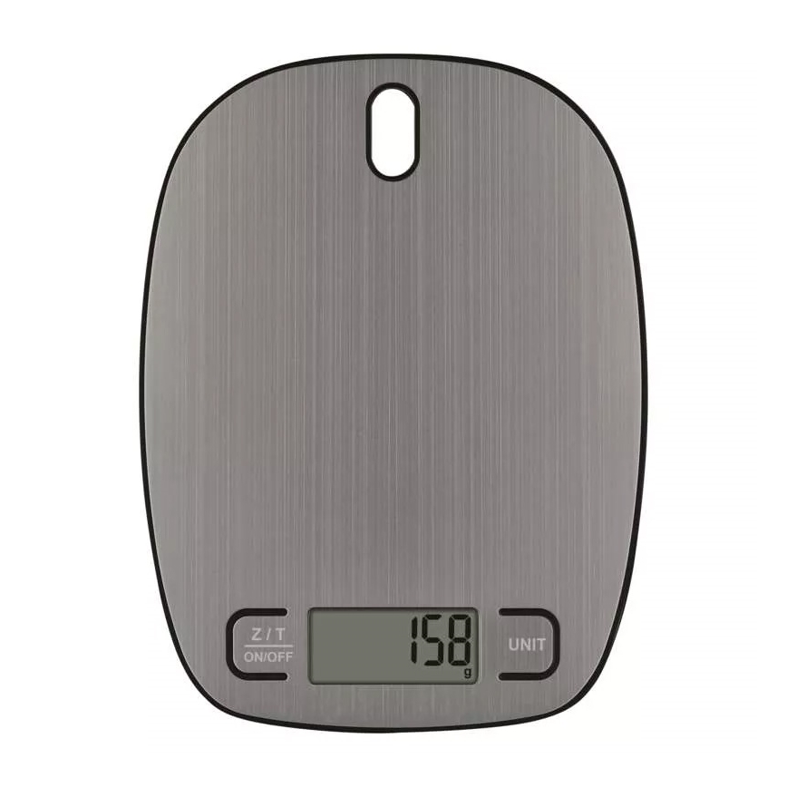 Digitális konyhai mérleg 2xAAA ezüst