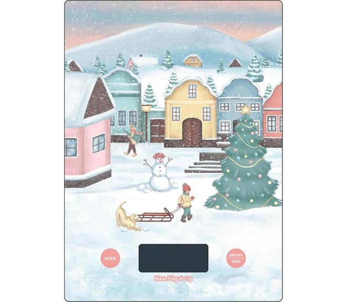 UTC Digitális konyhai mérleg TORO 1xCR2032, falusi motívum 264119