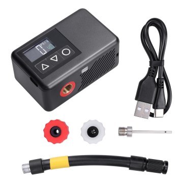 Digitális zsebkompresszor 500 mAh 5V fekete