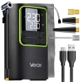 Digitális zsebméretű kompresszor, 5V 4000 mAh, fekete