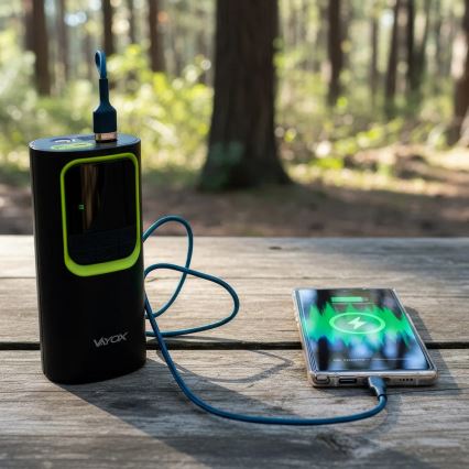 Digitális zsebméretű kompresszor 5V 8000 mAh fekete