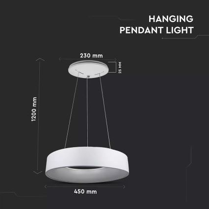 Dimmelhető LED csillár huzalon LED/20W/230V