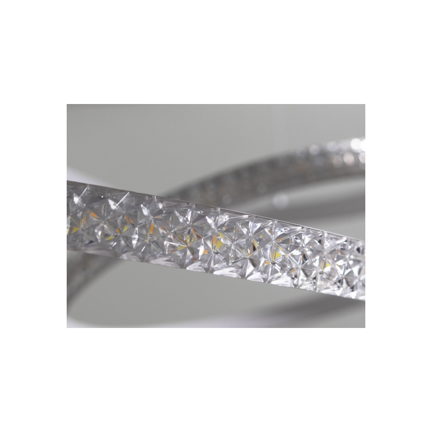 LED dimmelhető csillár kábelen, LED/90W/230V, 3000-6500K, Ø47 cm + távirányító