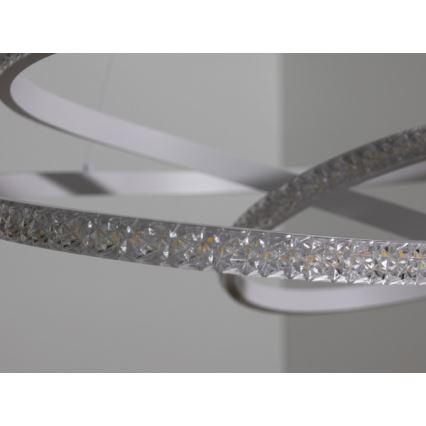 LED dimmelhető csillár kábelen, LED/90W/230V, 3000-6500K, Ø47 cm + távirányító
