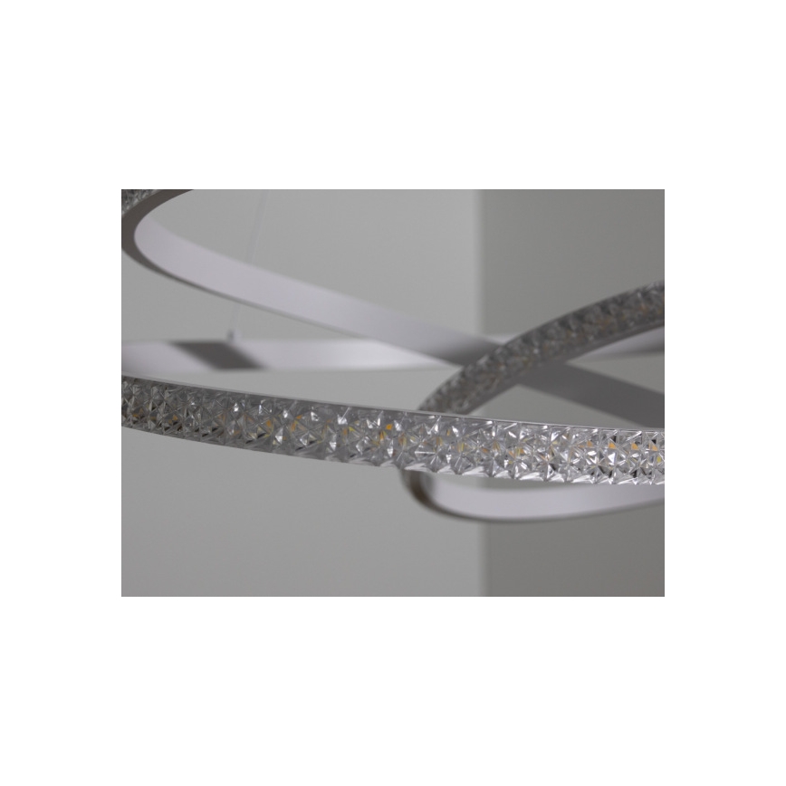 LED dimmelhető csillár kábelen, LED/90W/230V, 3000-6500K, Ø47 cm + távirányító