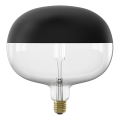 Dimmelhető LED filament izzó búrával E27/6W/230V 1800K (rendkívül meleg fény) fekete CRI 90