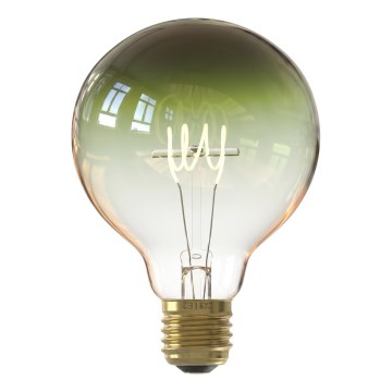 Dimmelhető LED filament izzó G125 E27/4W/230V 1800K zöld