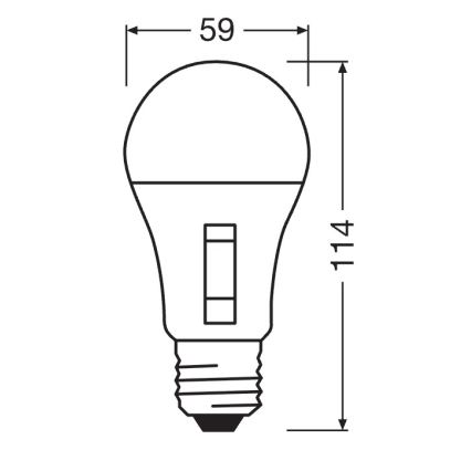 Dimmelhető LED izzó CLASSIC A60 E27/10,5W/230V 2700/3000/4000/6500K - Osram