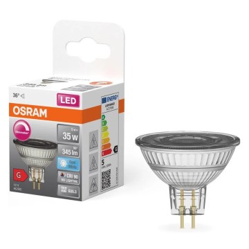 Dimmelhető LED izzó MR16 GU5,3/5W/12V 4000K 36° CRI 90 - Osram