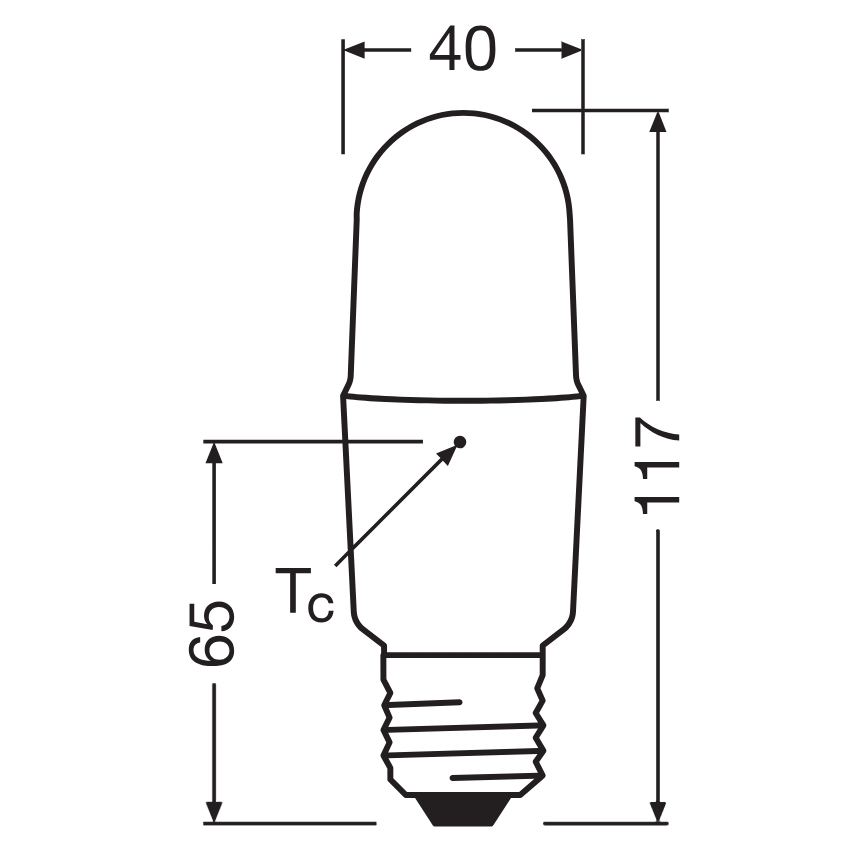 Dimmelhető LED izzó STICK E27/11W/230V 4000K CRI 90 - Osram