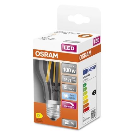 Dimmelhető LED izzó SUPERSTAR VINTAGE E27/11W/230V 4000K - Osram