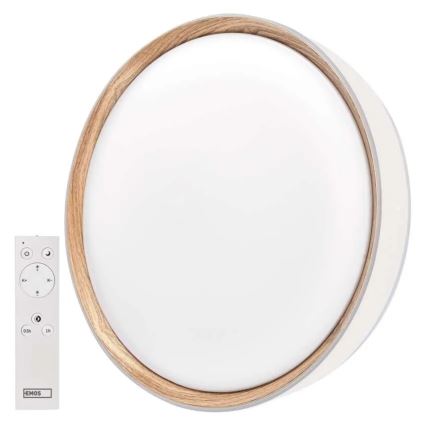 Dimmelhető mennyezeti lámpatest ILVI LED/45W/230V 2700-6500K Ø 50 cm fehér/bézs + távirányító