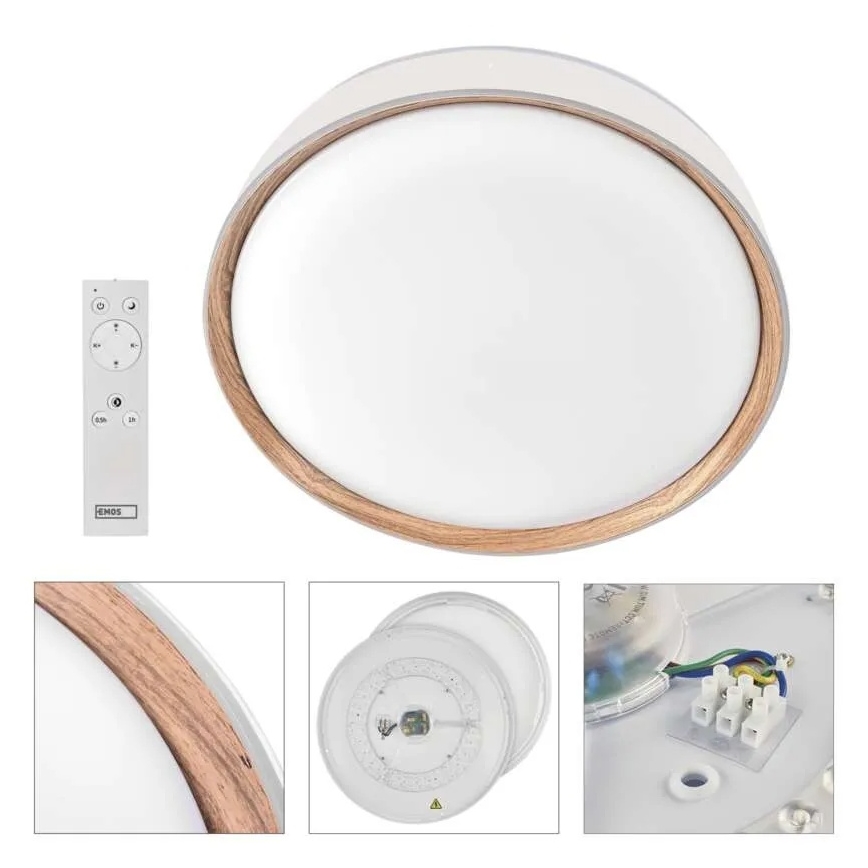 Dimmelhető mennyezeti lámpatest ILVI LED/45W/230V 2700-6500K Ø 50 cm fehér/bézs + távirányító