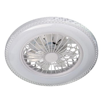 Dimmelhető LED mennyezeti lámpa ventilátorral EGYPT LED/48W/230V 3000-6500K fehér + távirányító