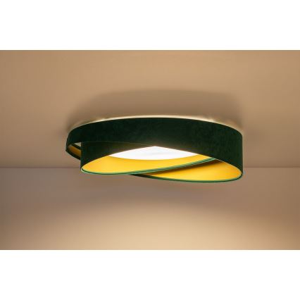 LED dimmelhető mennyezeti lámpatest SMART GALAXY MODERN LED/24W/230V 3000-6500K átm. 55 cm zöld/arany + távirányító
