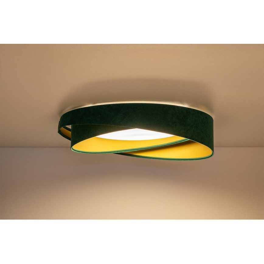LED dimmelhető mennyezeti lámpatest SMART GALAXY MODERN LED/24W/230V 3000-6500K átm. 55 cm zöld/arany + távirányító