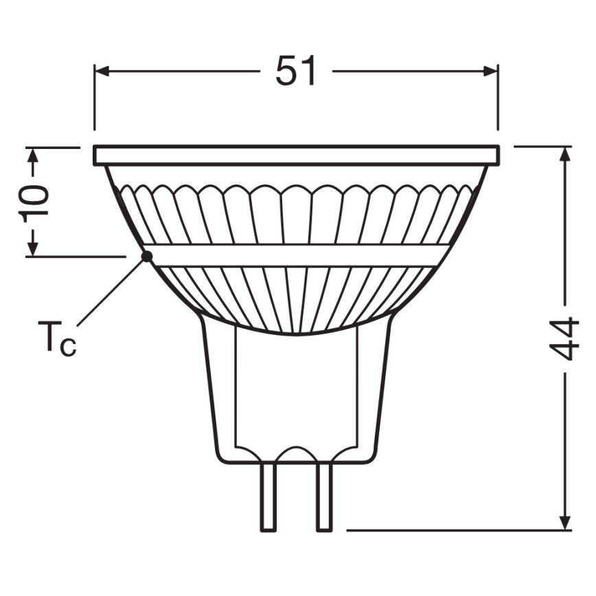 LED Fényerőszabályozható reflektoros izzó MR16 GU5,3/5,3W/12V 4000K 36° CRI 97 - Ledvance